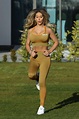 Bianca Gascoigne shows off her toned body as she prepares for the ...
