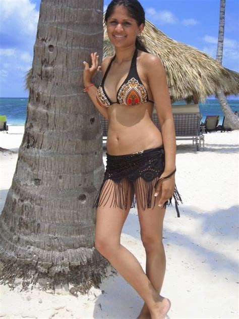 desi hot indian girls in bikini on beach sexy photos