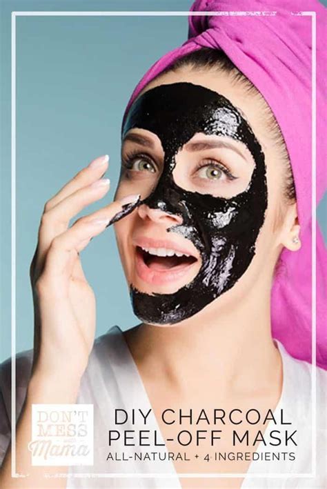 Diy Charcoal Peel Off Mask Get Rid Of Blackheads Impurities With This All Natural Homemade