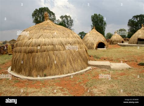 Traditional Thatched Huts Ndebele Cultural Village Botshabelo South