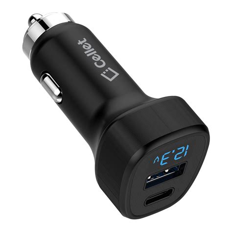 dual usb car charger universal high power 36watt dual usb a and usb c port car charger with