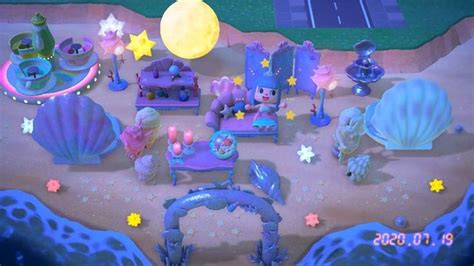 The furniture items are craftable and use pearls and shells in their crafting recipes. #Mermaid beach : AnimalCrossing in 2020 | Animal crossing ...