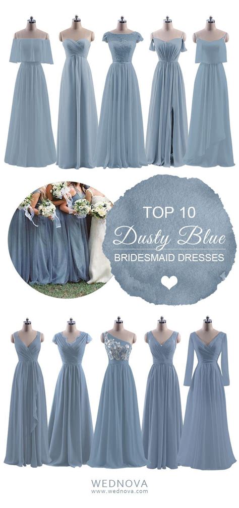 gorgeous shades of dusty blue grey wedding inspiration so loving the… bridesmaid dresses