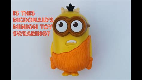 Swearing Minion McDonalds Happy Meal Toy 2015 Minions Movie Caveman