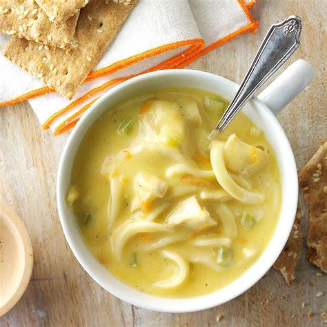 Creamy Turkey Noodle Soup Recipe | Taste of Home