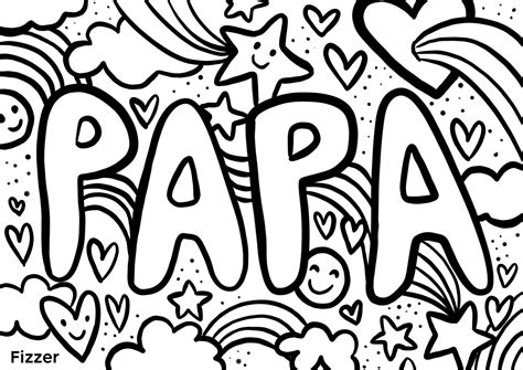 Gratuit Coloriages F Te Des P Res Pour Lui Faire Plaisir Fizzer