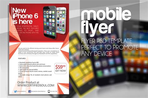 Smartphone Flyer Template Psd Flyer Designs Graphicfy