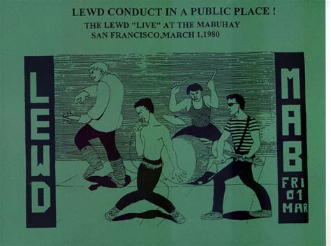 Lewd Lewd Conduct In A Public Place