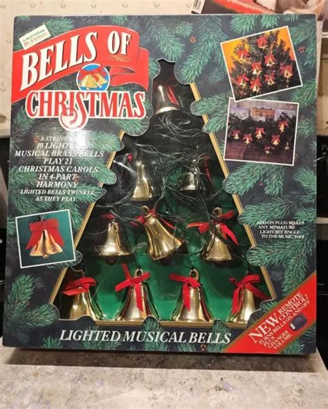 Vintage 1992 Mr Christmas Bells Of Christmas 10 Musical Light Bells 21
