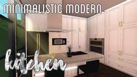 Bloxburg Aesthetic Modern Kitchen