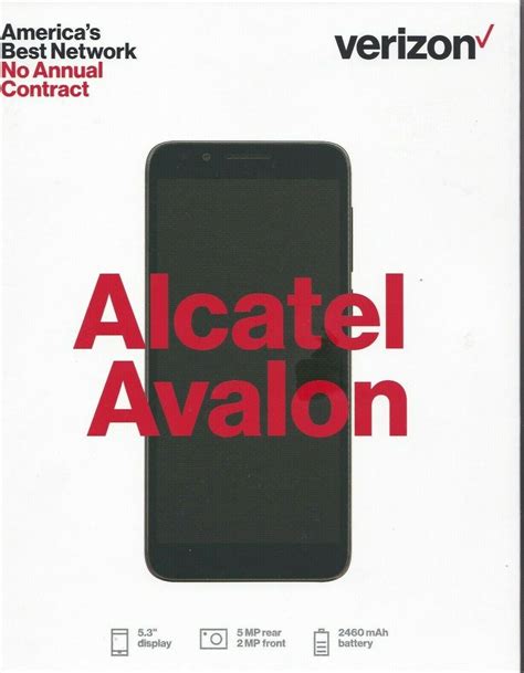 Verizon Tcl Alcatel Avalon 16gb Prepaid Smartphone Grey