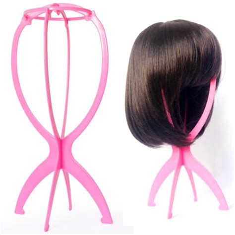 Folding Plastic Wig Display Stand Durable And Long Lasting
