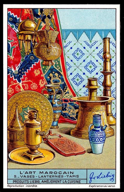 Vibrant art prints inspired by the beautiful houses and wildlife found in morocco, africa. Liebig Tradecard S1351 - Moroccan Art | Moroccan art ...