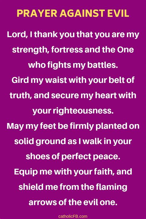 Pray This Powerful Prayer For Protection Against Evil