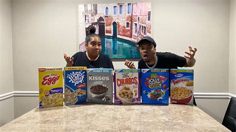 Trying Weird Cereals Taste Test Gmadetrev Youtube