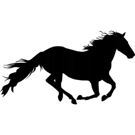 Horse Silhouette Tattoo Design