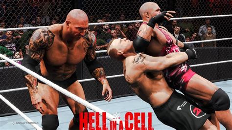 Wwe 2k20 Ryback Vs Batista Vs Brock Lesnar Triple Threat Hell In A