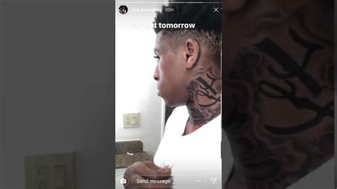 Nba Youngboy Tattoos Nba Youngboy Giving Baby Joe A Leg Tattoo Video