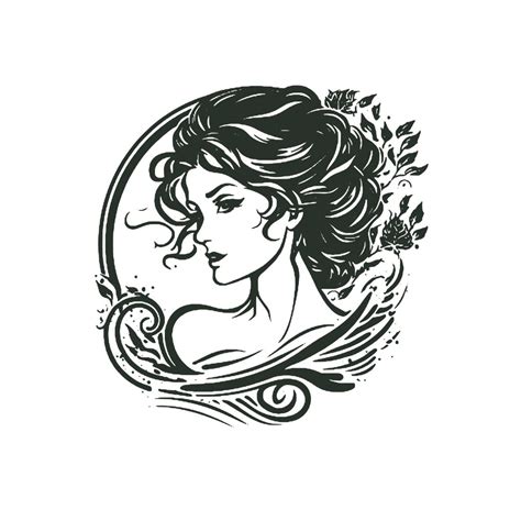 Beautiful Girl Logo Or Illustration Fully Vectorize Only In 4