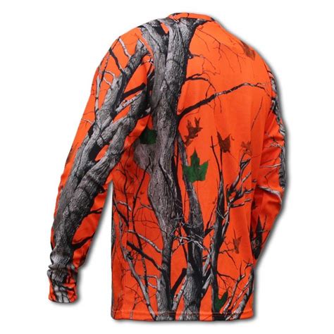 Tee Shirt Manches Longues Freedom Camo Orange Blaze Sportchief 4110