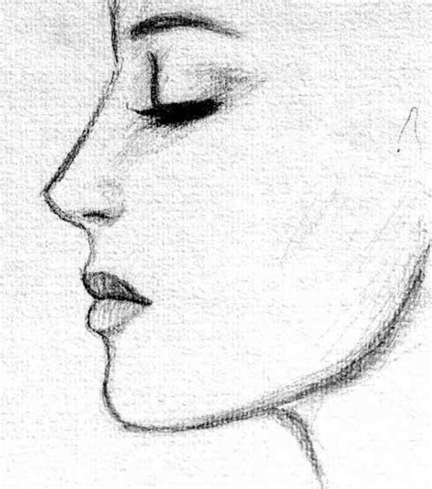 Side Face Cool Drawings Drawing Sketches Pencil Drawings Drawing