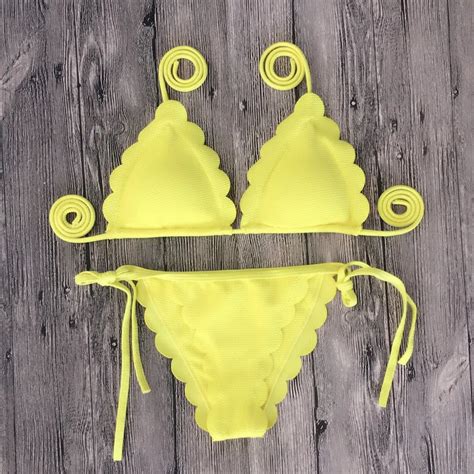 B 11 2018 New Sexy Bikinis Women Swimsuit High Waisted Bathing Suits
