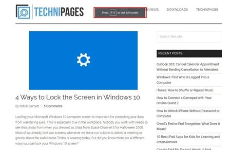 How To Exit Full Screen On Windows 9 Best Methods Technipages