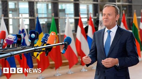 brexit donald tusk says eu 27 must remain united bbc news
