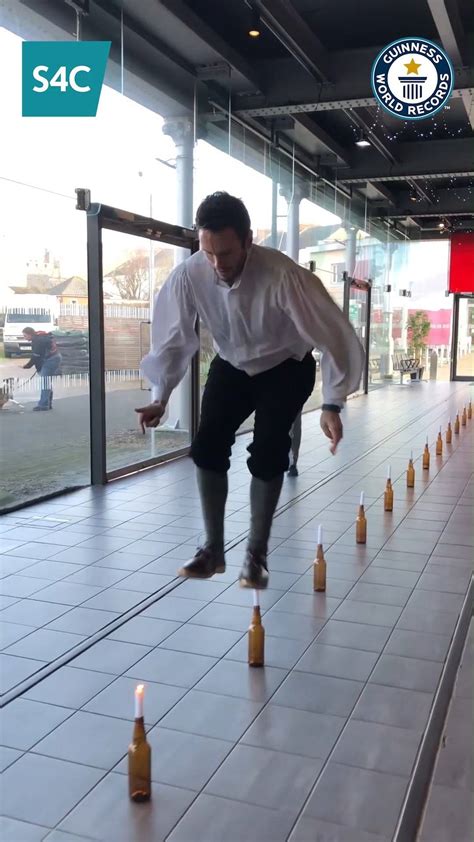 Most Candles Extinguished By Jump Heel Clicks In One Minute Welsh Clog Dancer Tudur Phillips