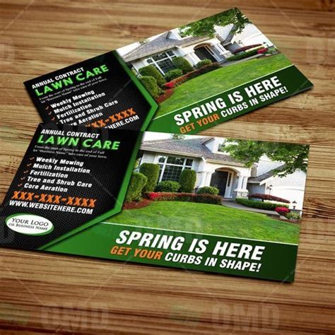 Lawn Care Marketing Postcard 10 1000 Lawn Care Marketing Postcard