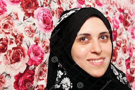 Happy Arab Muslim Woman Stock Image Image Of Laugh Islamic 76106877