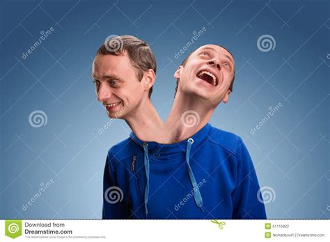 Man With Two Heads Stock Photo Image Of Adult Concept 51115922