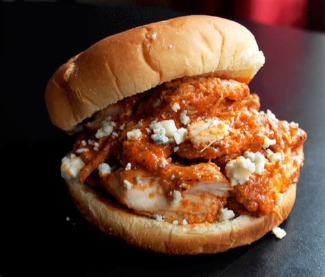 Creole Contessa Easy Slow Cooker Pulled Buffalo Chicken Sandwiches