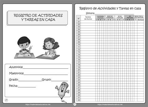 Registro De Tareas Editable Macen