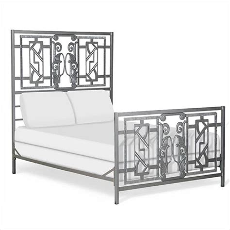 Shop Corsican Queen King Wrought Iron Mgm Art Deco Bed Free Shipping