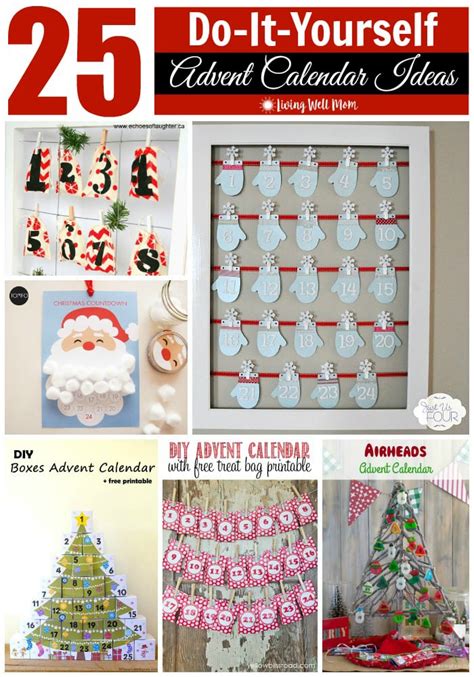 25 Diy Advent Calendar Ideas Homemade Advent Calendars