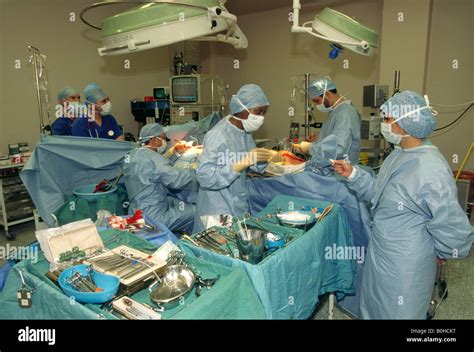 The Operating Theatre During Heart Bypass Operation At The London Chest