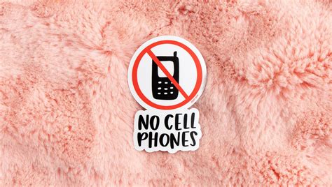 No Cell Phones Decal Sticker Pippi Post