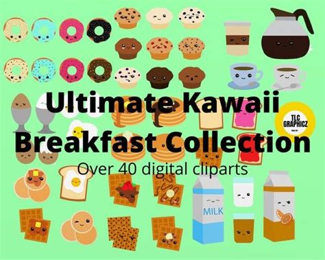 Ultimate Kawaii Breakfast Collection Kawaii Breakfast Etsy In 2022