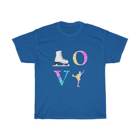 Chicas Camiseta Amor Patinaje Artístico Patinador Sobre Hielo Etsy