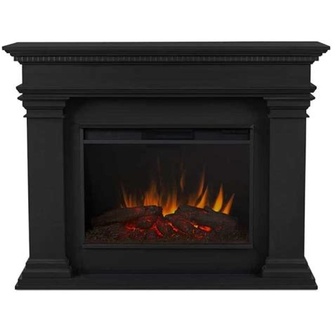 Antero Grand Electric Fireplace In Black By Real Flame