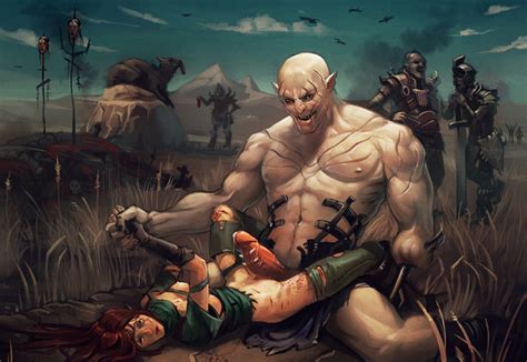 Rule 34 Artist Request Azog The Defiler Blood Breasts Color Defeated