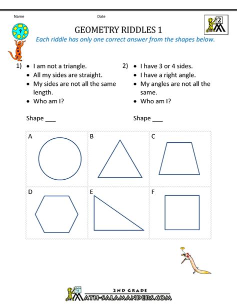 Geometry Worksheets Free Printable Math Pdfs Edhelper Com