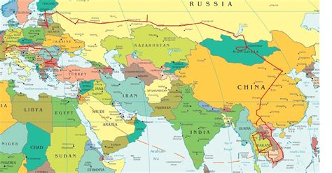 Asia Europe Map Cvln Rp
