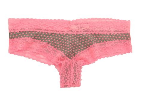 victoria 039 s secret cotton lingerie lace waist cheeky panties ebay