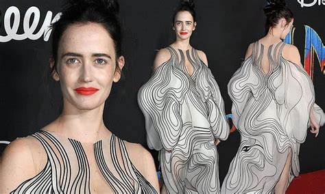 Eva Green Stuns In Wild Black And White Dress As She Heads Into Dumbo