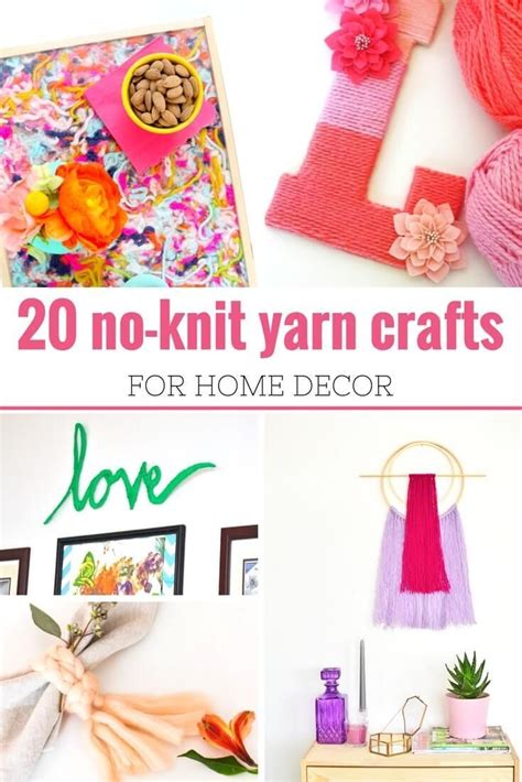 20 No Knit Yarn Crafts For Home Decor Gorgeous Diy Decor That Will