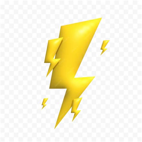Premium Vector Vector Lightning Stop Danger Lightning Sign Yellow