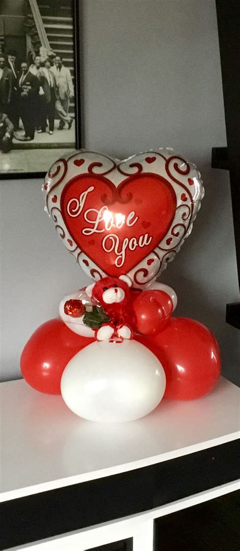 Valentine Centerpiece Valentines Balloons Balloon Decorations