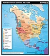 Native American Cultures Map, 1500 | Maps.com.com